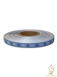 Галун КОСИЧКА, синий с серебром, шир. 1,8 см, РА