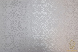 Шелк СОФИЯ, белый с серебром , шир. 165 см Шелк СОФИЯ, белый с серебром , шир. 165 см