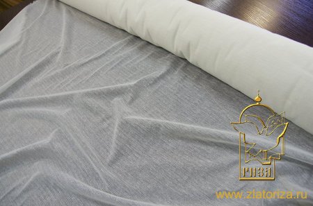 Трикотаж клеевой тонкий, белый, шир. 150 см, 40 гр/м2, арт. 755-150