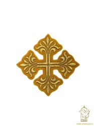 Крест 3 ВИФЛЕЕМ горчица золот, 10 см