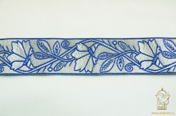 Галун ВАСИЛЕК, синий с серебром, шир. 5 см, РА Галун ВАСИЛЕК, синий с серебром, шир. 5 см, РА