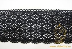 Кружево 128, плетеное черное Кружево 128, плетеное черное