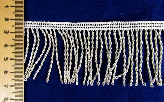 Бахрома серебро светлое 39, арт. М/1002, 20 м