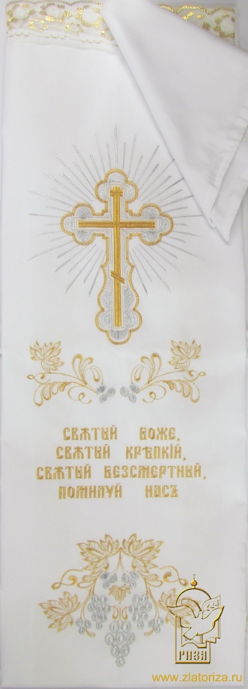 Погребальный набор, полиэстр, вышивка: Виноград, (навалочка + покрывало), С