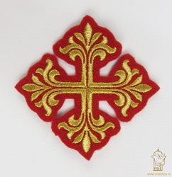 Крест 3 ВИФЛЕЕМ красный золот, 10 см Крест 3 ВИФЛЕЕМ красный золот, 10 см