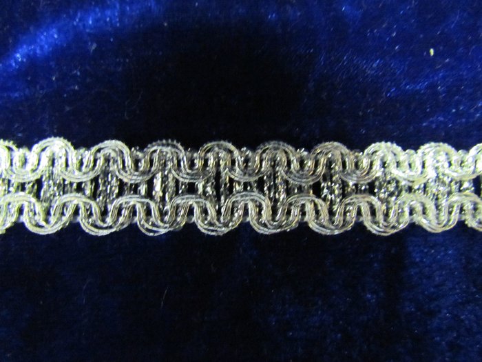 Тесьма серебро 22