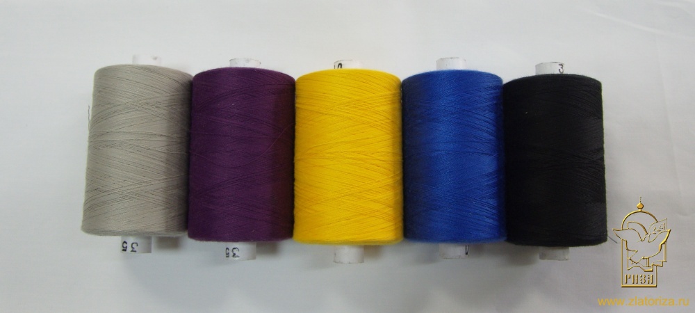 Нитки Мос 35 ЛЛ-2500 м, фиолетовые, Моснитки