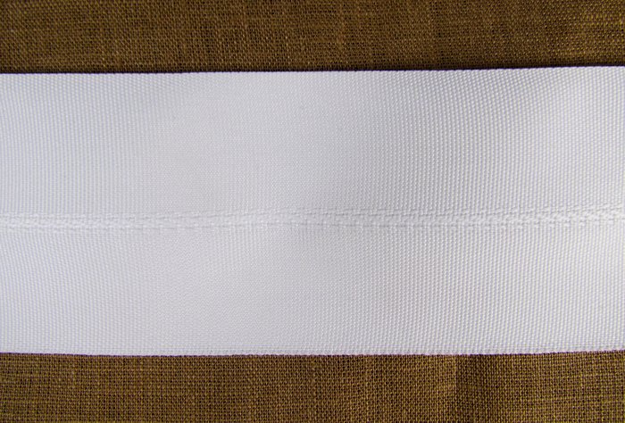 Корсажная лента тканевая, черная/белая