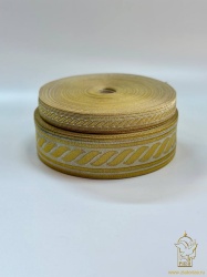 Галун Греция ЛЕПЕСТОК, шир. 2,5 см, золотой с серебром