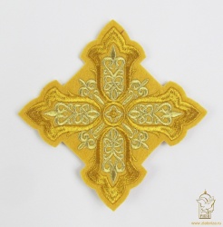 Крест 1 ВИЗАНТИЯ горчица с золотом,14,5 -16 см Крест 1 ВИЗАНТИЯ горчица с золотом,14,5 -16 см