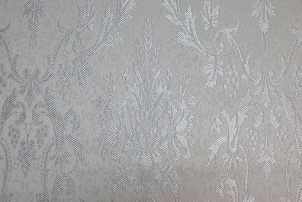 Шелк ЗОЛОТОЙ КОЛОС, белый с серебром, шир. 150 см, Рахманово