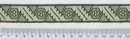 Галун ДУБОК, черный с серебром, шир. 2,3 см, ФР