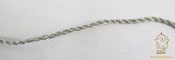Шнур серебро, металл, 2 мм, арт 12 PLY silver dori, витой