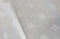 Подкладочная, жаккард церковный, белая, 150 см. , вискоза