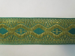 Галун Ногинск ВОЛНА зелен. шир. 5 см Галун Ногинск ВОЛНА зелен. шир. 5 см