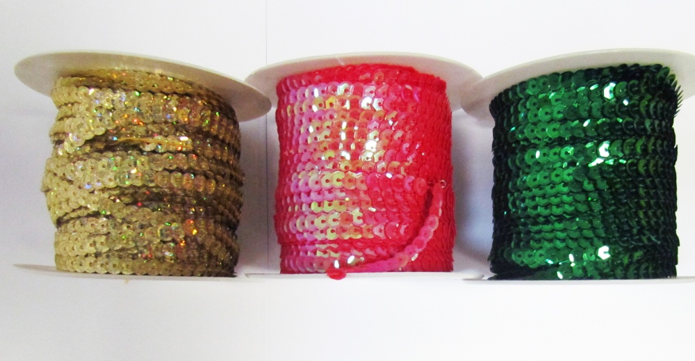 Пайетки на нитке