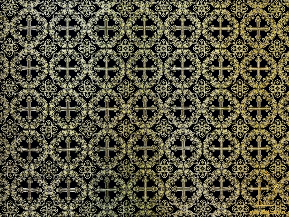 Шелк МИЛЕНА, черный с золотом, шир. 150 см