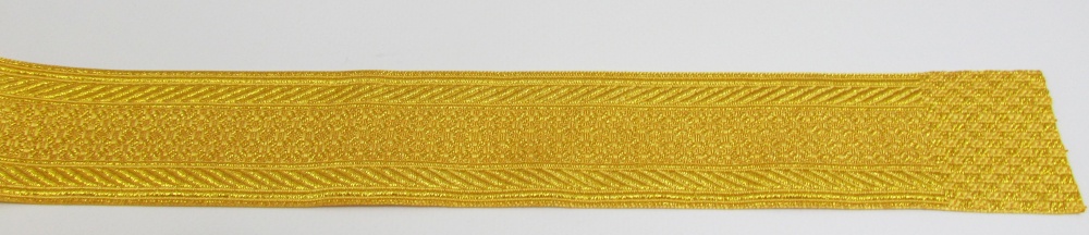 Галун РОМАШКА, желтый с золотом, шир. 4 см, РА