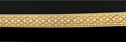 Галун ПЛЕТЕНКА, белый с золотом, шир. 2,3 см, ФР