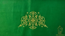 Оплечье, бархат зеленый, с золотом СТАВРОС, вышивка