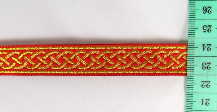 Галун ФР ПЛЕТЕНКА красн. шир. 1,5 см