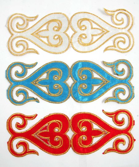 Термоаппликация 20 СЕРДЕЧКИ (фрагмент 20 см), цвет - микс