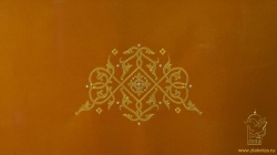 Оплечье, бархат белое с золотом, СТАВРОС, вышивка