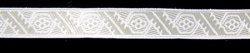 Галун ДУБОК, белый со светлым серебром, шир. 1,5 см