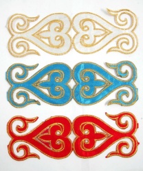 Термоаппликация 20 СЕРДЕЧКИ (фрагмент 20 см), цвет - микс Термоаппликация 20 СЕРДЕЧКИ (фрагмент 20 см), цвет - микс