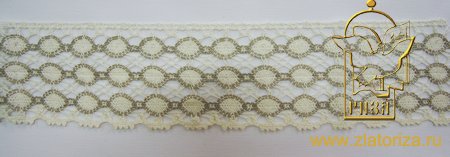 Кружево 166, плетеное, шир. 8 см
