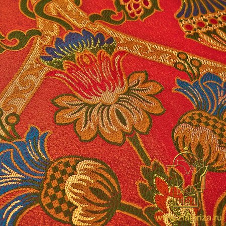 Парча итальянская СИМФОНИЯ, бордо цветная, арт. 69282