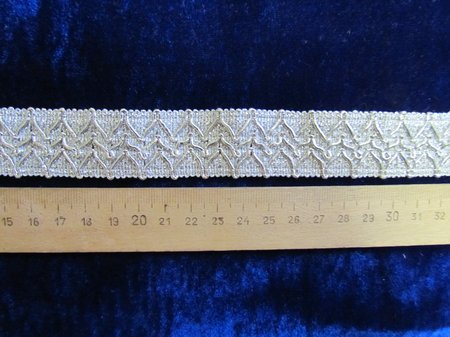 Тесьма серебро 91