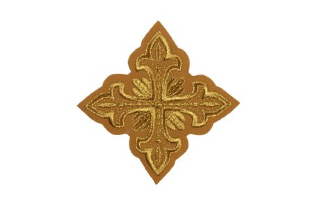 Крест 2 ОСТРЫЙ, горчица с золотом,10-12 см