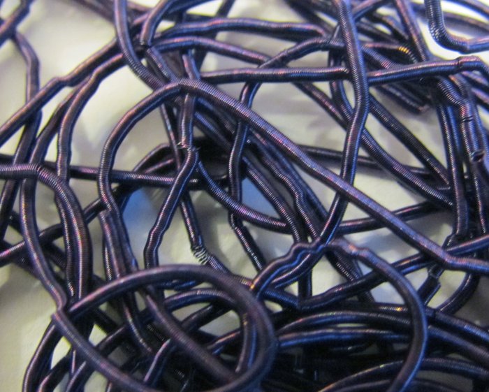 Канитель 1Ц цветная темно-синяя