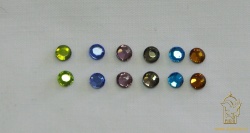 Стразы клеевые, стекло, № 20, цвет-микс