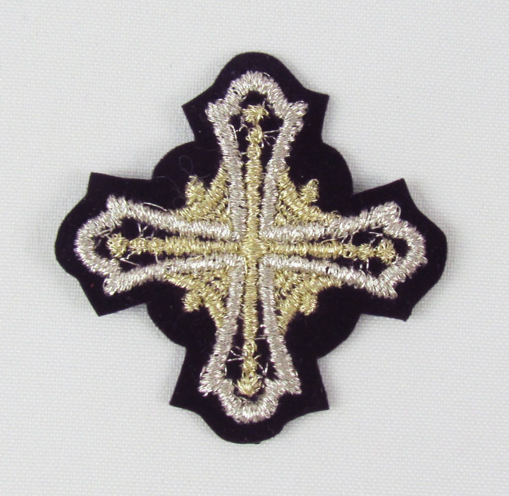 Крест набор ГЕОРГИЙ требный фиолетовый с серебром, 9 штук