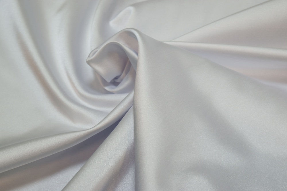 Сатин для вышивки, белый, шир. 165 см, п/э
