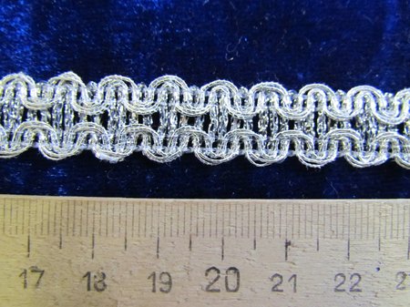 Тесьма серебро 22