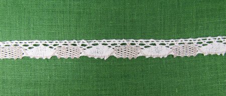 Кружево 155, плетеное, красное, шир. 2 см