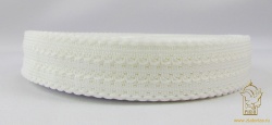 Тесьма 7 кружевная, белая