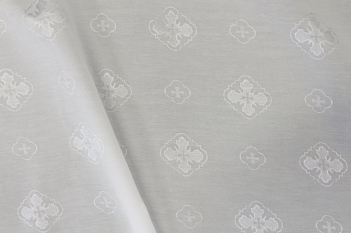 Подкладочная, жаккард церковный, белая, 150 см. , вискоза