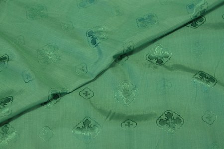Подкладочная, жаккард церковный, зеленая, 150 см. , вискоза