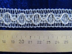 Тесьма серебро 36