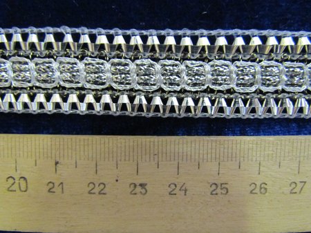 Тесьма серебро 59