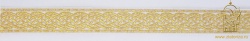 Галун ПЛЕТЕНКА, белый с золотом, шир. 1,8 см, РА Галун ПЛЕТЕНКА, белый с золотом, шир. 1,8 см, РА