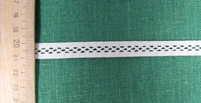 Кружево 115, прошва, беж