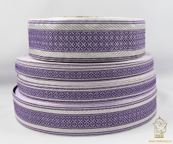 Галун РОМАШКА, фиолетовый с серебром, шир. 1,8 см, РА Галун РОМАШКА, фиолетовый с серебром, шир. 1,8 см, РА