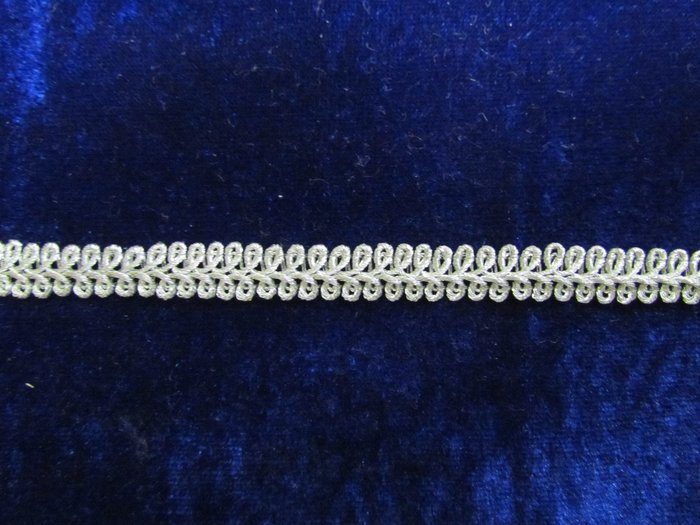 Тесьма серебро 48, шир. F234, 1 см