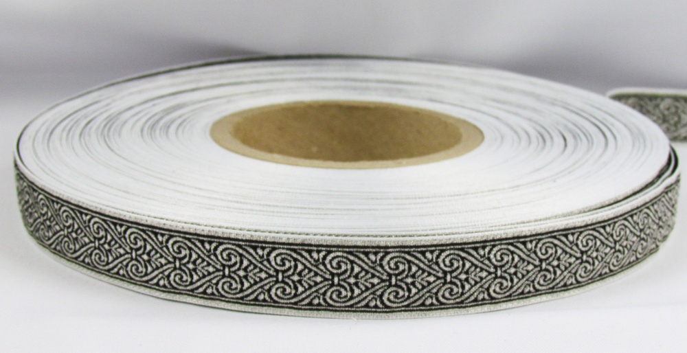 Галун АФИНЫ, черный с серебром, шир. 1,8 см, РА