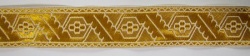 Галун ДУБОК, белый с золотом, шир. 4 см, ФР